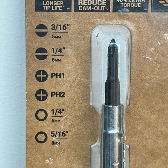 Spec Ops Tools Multi-Bit Screwdriver, 6-in-1, Magnetized Silver, Khaki, Black - Picture 3 of 6